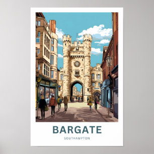 Bargate Southampton Travel Print Poster