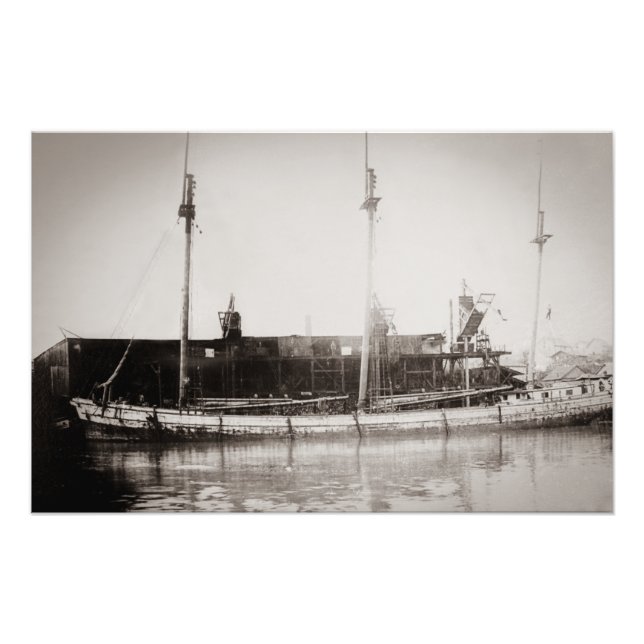Barge Angus Smith Belle River Marine City MI Fotodruck (Vorne)