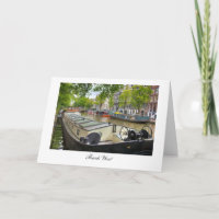 Barge du canal d'Amsterdam - Merci