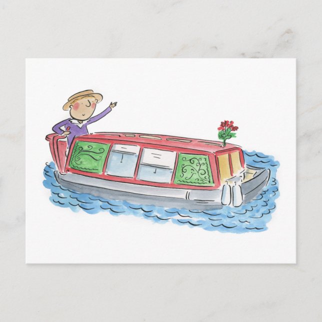 Barge Postkarte (Vorderseite)