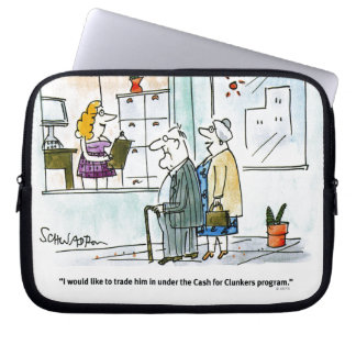 Bargeld für Clunkers Laptopschutzhülle