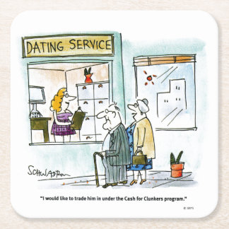 Bargeld für Kohlköpfe Rechteckiger Pappuntersetzer