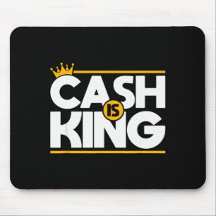 Bargeld ist König Cash Flow Unternehmer Weihnachte Mousepad