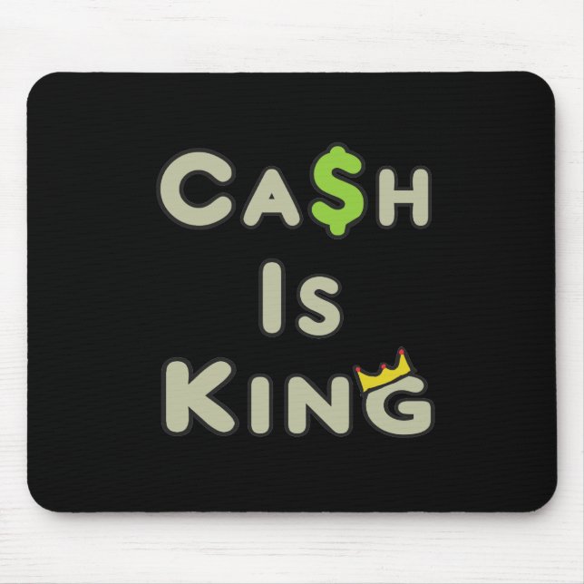 Bargeld ist König Mousepad (Vorne)