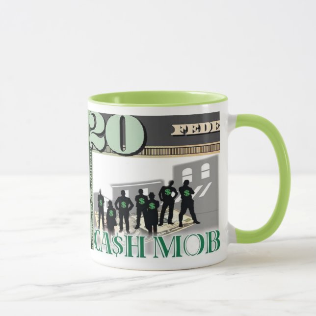 Bargeld-Pöbel-Währungs-Kaffee-Tasse Tasse (Rechts)