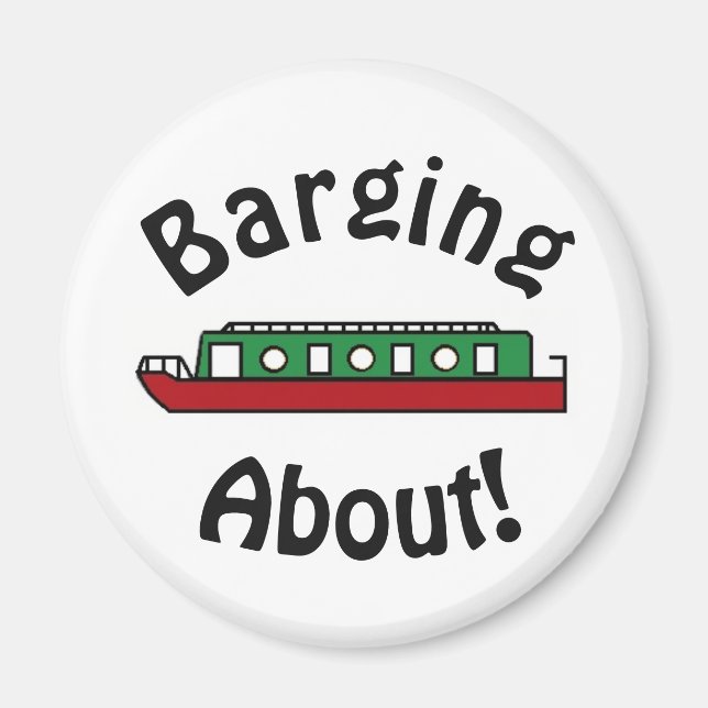 Barging About Kanalboot Magnet (Vorne)