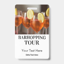 Barhopping City Bars Tour Foto & Logo Ausweis