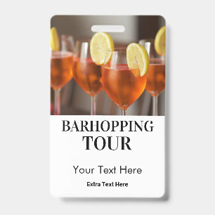 Barhopping City Bars Tour Foto & Logo Ausweis