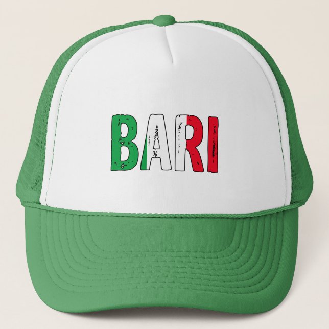 Bari Italien Truckerkappe (Vorderseite)
