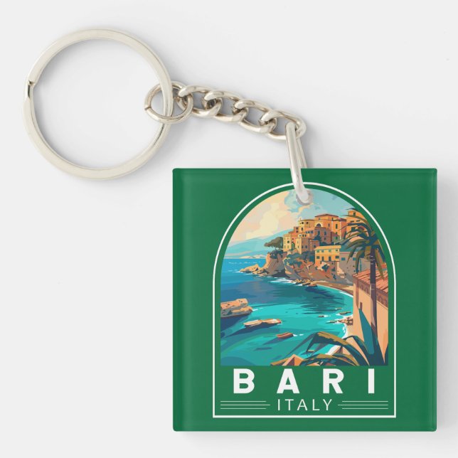 Bari Italy Travel Art Vintage (Devant)