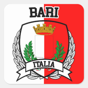 Bari Quadratischer Aufkleber