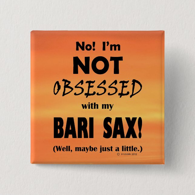 Bari Sax Button (Vorderseite)