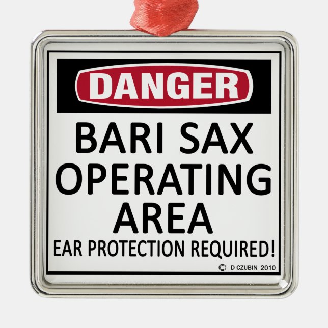 Bari Sax-Einsatzgebiet Ornament Aus Metall (Vorne)