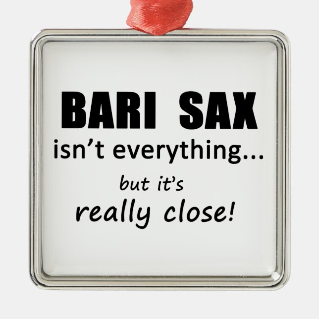 Bari Sax ist nicht alles Ornament Aus Metall (Vorne)