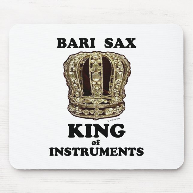 Bari Sax King of Instruments Mousepad (Vorne)