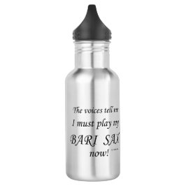 Bari Sax Stimmen sagen, muss spielen Edelstahlflasche