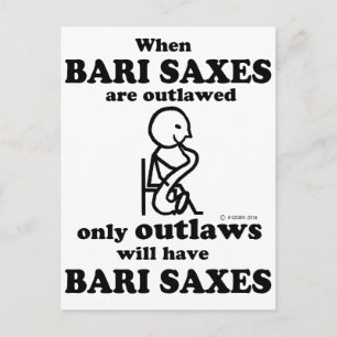 Bari Saxes verboten Postkarte