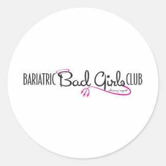Bariatric Bad Girls Club Logo Schtuff Runder Aufkleber