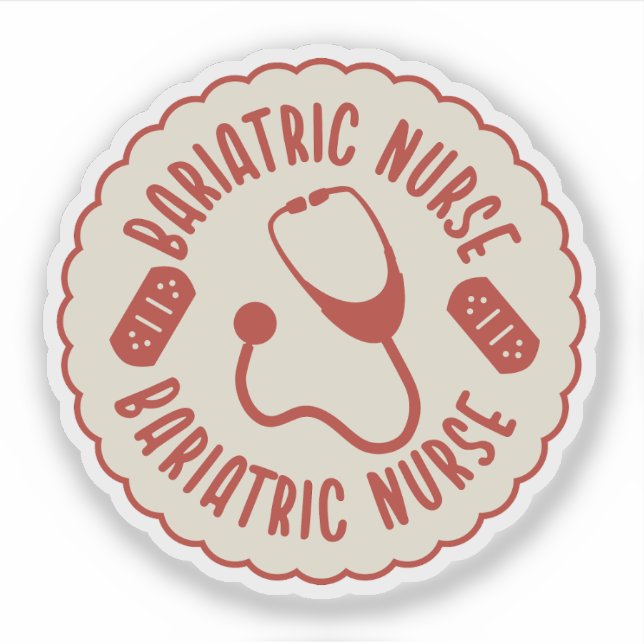 Bariatric Nurse Aufkleber (Vorderseite)