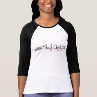 Bariatric schlechtes Mädchen-Verein-Logo Schtuff T-Shirt