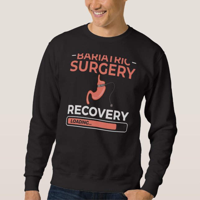 Bariatrische Operation Magenspass Erholung Schläfr Sweatshirt (Vorderseite)