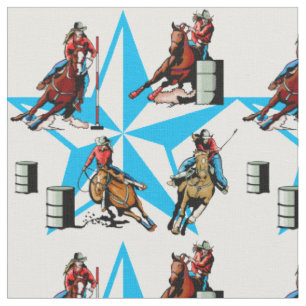 Baril de cow-girl emballant le tissu de