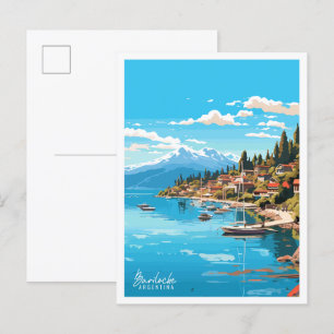 Bariloche Argentinien Vintage-Reiseillustration Postkarte