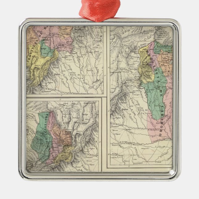 Barinas, Venezuela Silbernes Ornament (Vorne)