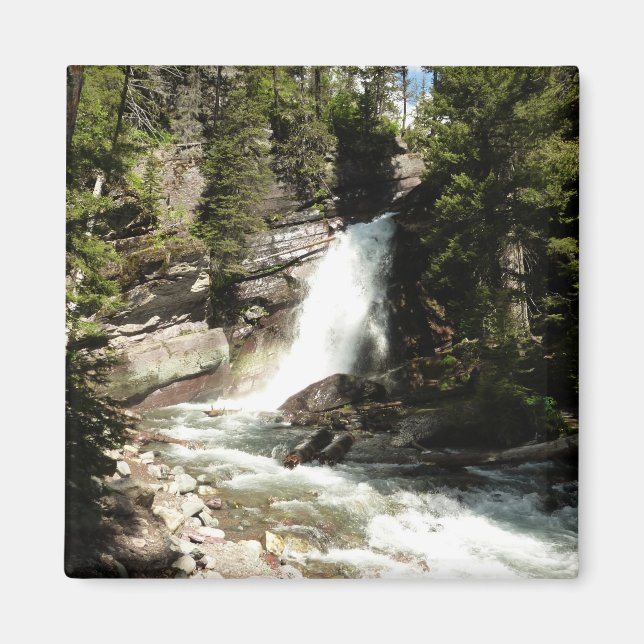 Baring Falls at Glacier National Park Magnet (Vorne)
