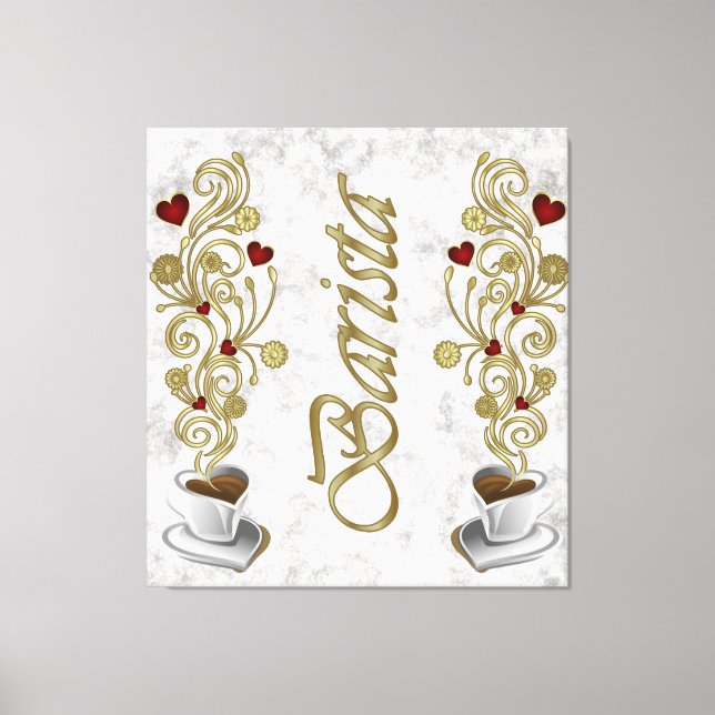 Barista 3 Panel Leinwanddruck (Vorderseite)