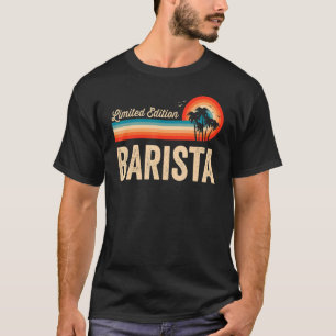 Barista Birthday Retro Vintag Men Vater T-Shirt