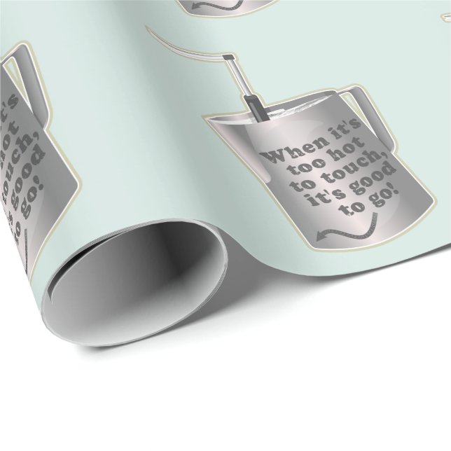 Barista cafe milch Erwärmung jug Geschenkpapier (Rolleneckpunkt)
