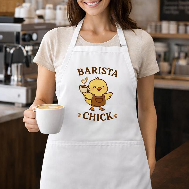 Barista Chick – Cute Coffee Lover Gift Schürze (Von Creator hochgeladen)