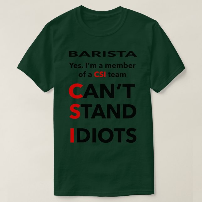 BARISTA Classic TShirt (Design vorne)