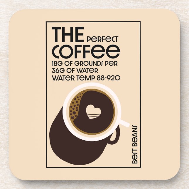 Barista Coffeeshop Getränkeuntersetzer (Vorderseite)