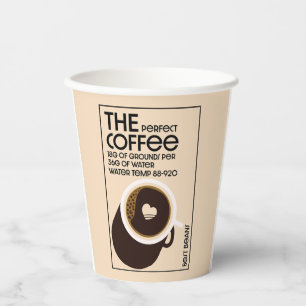Barista Coffeeshop Pappbecher