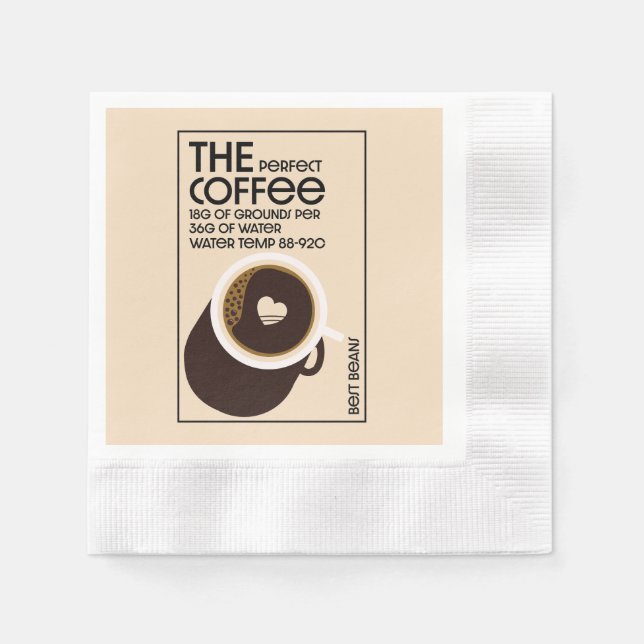 Barista Coffeeshop Serviette (Vorderseite)