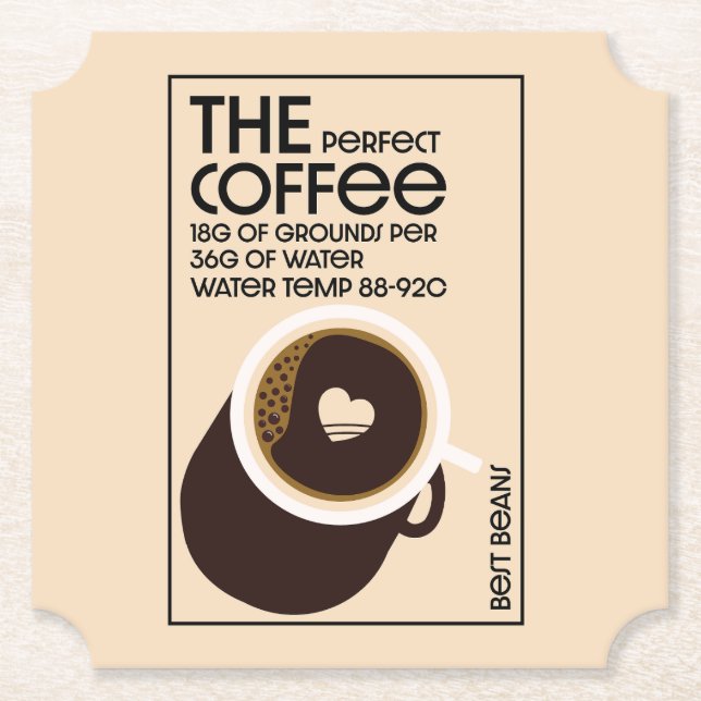 Barista Coffeeshop Untersetzer (Vorderseite)