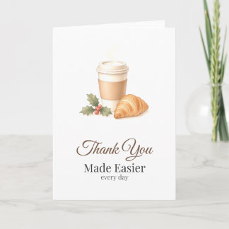 Barista Danke Gemacht Einfacher Karte