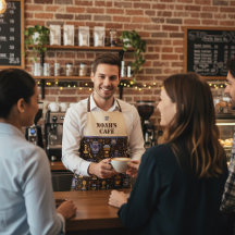Barista-Folk-Coffee — Kaffee braun mit Karamell