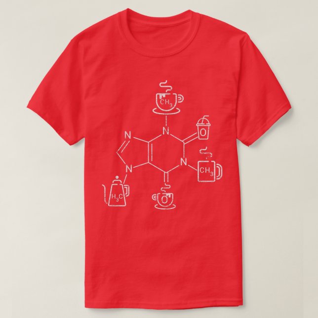Barista grunge, Liebhaber der Kaffeechemie T-Shirt (Design vorne)