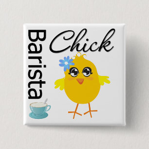 Barista Küken Button