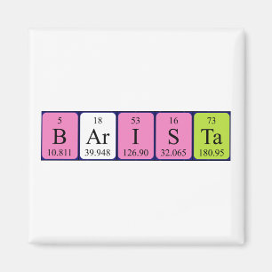 Barista Periodenmagnet Magnet