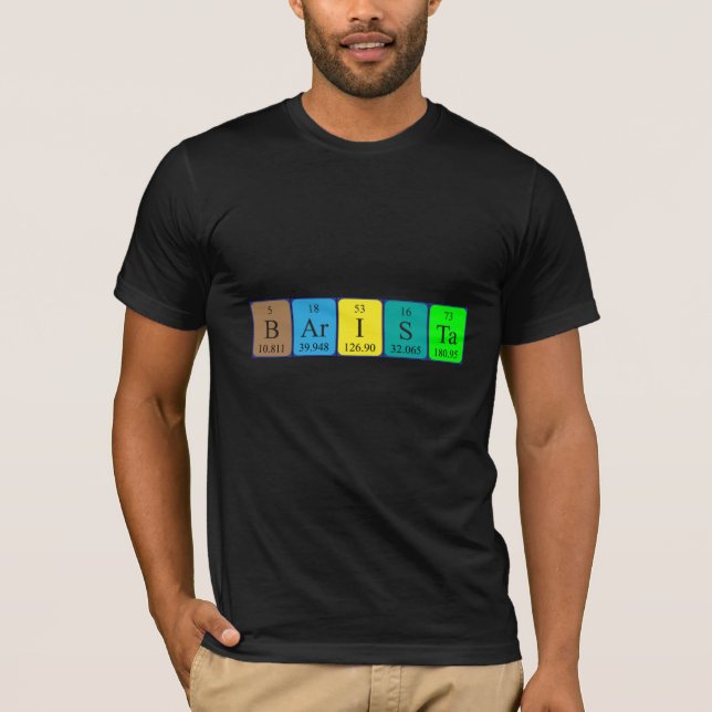 Barista Periodenname Shirt (Vorderseite)