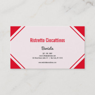 Barista Special Visitenkarte