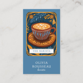 Barista Tarot Blue Visitenkarte