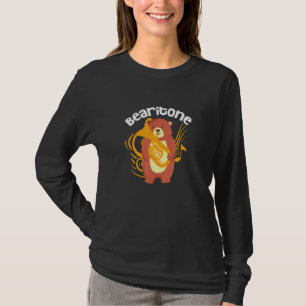 Baritone Bear Bearitone Baritone Euphonium Player T-Shirt