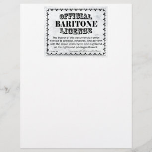 Baritone Lizenz