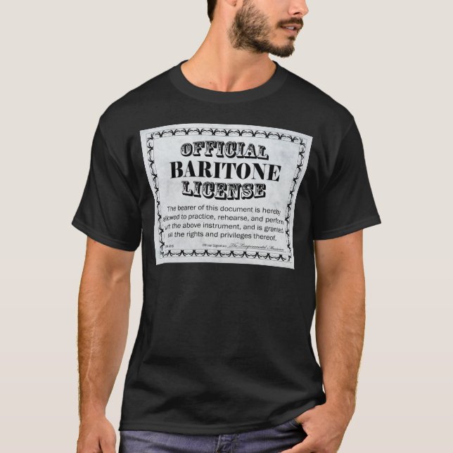 Baritone Lizenz T-Shirt (Vorderseite)