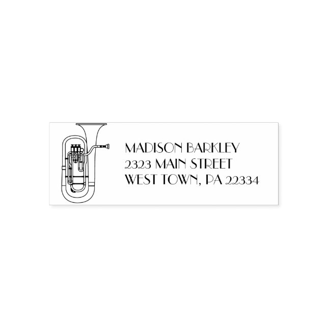 Baritone Music Teacher Permastempel (Design)